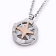 304 Stainless Steel Pendant Necklaces NJEW-H487-06-1