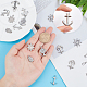 SUNNYCLUE 1 Box 16Pcs 8 Styles Anchor Charm Bulk Nautical Theme Stainless Steel Helm Pendants Metal Sailing Ocean Pendant for Jewelry Making Charms Bracelets Crafts Supplies STAS-SC0002-95-3
