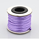 Cordons fil de nylon tressé rond de fabrication de noeuds chinois de macrame rattail NWIR-O001-A-12-1