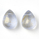 Perles de verre peintes par pulvérisation transparent GLAA-T017-01-A02-2