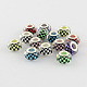 Europäische perlen aus mosaikmuster aus harz OPDL-R115-M-1