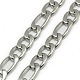 Trendy Men's 201 Stainless Steel Mother-Son Chain Necklaces NJEW-L043C-41P-2