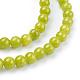 Chapelets de perles en jade jaune naturel G-G598-6mm-YXS-3