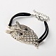 Owl Alloy Rhinestone Multi-strand Bracelets for Halloween BJEW-PJB833-2