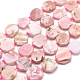 Rosa naturale perline opale fili G-O170-07-1