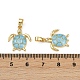 Латунные микро проложить кубического циркония подвески KK-C093-09G-02-3
