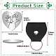 CREATCABIN 1Pc Heart Shape 201 Stainless Steel Commemorative Decision Maker Coin AJEW-CN0001-68G-2