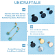 UNICRAFTALE About 48Pcs 4 Colors 3 Sizes 304 Stainless Steel Stud Earring Findings with Ear Nuts 0.8mm Pin Hypoallergenic Flat Round Earring Post with Hole Earring Studs Components for Earring Making STAS-UN0039-36-4