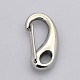 Smooth Surface 304 Stainless Steel Push Gate Snap Keychain Clasp Findings STAS-O046-C-03-1