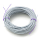 編組鋼線ロープコード  ホワイト  2x2mm  10 m /ロール TWIR-Z001-02-2