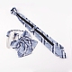 Женский регулируемый галстук-бабочка из полиэстера в элегантном стиле и галстуки на молнии AJEW-WH0113-29A-2