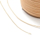 ラウンドワックスポリエステル糸ストリング  マイクロマクラメコード  ツイストコード  革縫い用  モカシン  0.3~0.4mm  約174.98ヤード（160m）/ロール YC-D004-02A-005-3