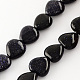 Synthetic Blue Goldstone Bead Strands G-R190-02-1