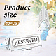 Olycraft Reserved Sign Mirror Style Acrylic Sign Table Number Holder AJEW-OC0004-56A-2