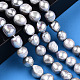 Fili di perle di perle d'acqua dolce coltivate naturali PEAR-N014-10B-2