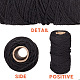 GORGECRAFT Macrame Cord 4mm x 328 Feet 100% Natual Cotton Macrame Rope Twine String Cord 4 Strands Cotton Rope for Wall Hangings Plant Hangers DIY Crafts Knitting OCOR-GF0001-03B-04-3