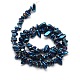 Galvanisieren natürlichem Quarz-Kristall-Perlen Stränge G-P036-05-3