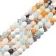 Brins de perles d'amazonite de fleurs naturelles G-G545-06-1