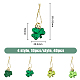 SUPERFINDINGS 40Pcs 4 Style Saint Patrick's Day Ornaments HJEW-FH0001-55-2