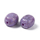 Perles acryliques opaques craquelées OACR-C006-19-3