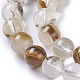 Brins de perles de quartz synthétique (verre) G-F620-01-8mm-1-3