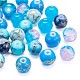 10 Style Spray Painted & Drawbench Transparent & Baking Painted Glass Beads GLAA-YW0001-26B-5