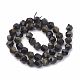 Chapelets de perles en obsidienne dorée naturelle G-S332-10mm-012-3
