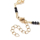 Fabrication de bracelets de chaînes de perles en laiton faites à la main AJEW-JB01150-27-3