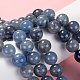 Chapelets de perles en aventurine bleue naturelle G-F380-8mm-4