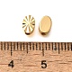 Perles en laiton texturées&nbsp;KK-Z092-01G-G-3