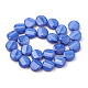Chapelets de perles en verre opaque de couleur unie X-GLAA-N032-06C-2