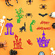 GLOBLELAND 3Pcs Halloween Cutting Dies Metal Ghost Witch Bat Embossing Stencils Die Cuts for Paper Card Making Decoration DIY Scrapbooking Album Craft Decor DIY-WH0309-234-2