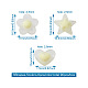 90pcs 3 perles acryliques transparentes de style FACR-PJ0001-01-7