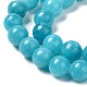 Chapelets de perles de jade teintes naturelles G-M402-C03-03-3