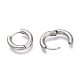 201 Stainless Steel Huggie Hoop Earrings EJEW-O095-05-02-3