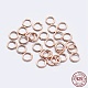 925 anillos redondos de plata esterlina STER-F036-03RG-1x7-1