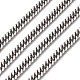 Men's Jewelry Making 304 Stainless Steel Double Link Curb Chains CHS-A003C-1.2mm-1