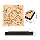 Stampi geometrici per il taglio del legno DIY-WH0169-03-3