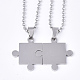 Valentine's Day Theme 304 Stainless Steel Pendants Necklaces STAS-S079-97-1