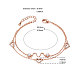 Многожильный браслет из сплава шегрейс с макро-паве в форме сердца из циркония aaa и круглым цирконием aaa JB429A-2