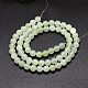 Nuova pietra naturale giada rotonda fili di perle G-O039-16-6mm-2