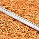 Double Edge Silver Thread Grosgrain Ribbon for Wedding Festival Decoration SRIB-L012-6mm-007-2