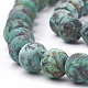 Brins de perles turquoises africaines naturelles (jaspe) X-G-T106-203-2