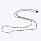 Halsketten aus Edelstahl und Messing im gemischten Stil STAS-XCP0001-29-2