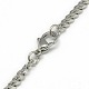 Trendy Men's 201 Stainless Steel Curb Chain Necklaces NJEW-L043A-42P-3
