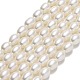 Hebras de perlas de agua dulce cultivadas naturales PEAR-J006-20A-01-1