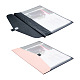Magibeadspvc会議ファイルバッグ  puレザー＆フックアンドループ付き  長方形  ピンク  22.6x31.8x0.3cm  2個/セット ABAG-MB0001-10D-2