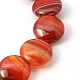 Natural Striped Agate/Banded Agate Beads Strands G-G296-14x6mm-02-1