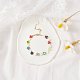 Braccialetto di perline fiore cuore colorato per ragazze donne BJEW-TA00030-2