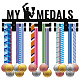 Fashion Wood Medal Hanger Holder ODIS-WH0041-062-1